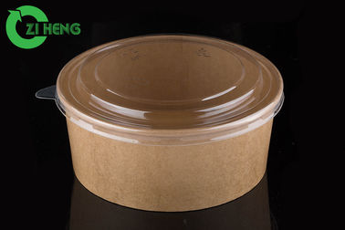 윤활제 뚜껑을 가진 저항하는 Kraft 잔물결 서류상 그릇 수프 6 색깔을 위한 25 Oz