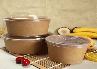 PLA 코팅을 가진 주문을 받아서 만들어진 Kraft 샐러드 과일 음식 종이 디저트 그릇