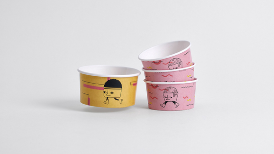 단단한 강한 건장한 Kraft 서류상 그릇 파스타/샐러드 음식 급료를 위한 42 Oz